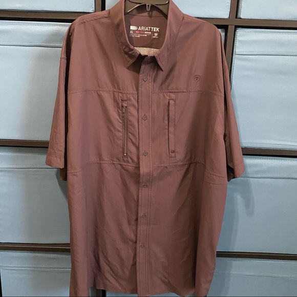 ariat tek heat series button up, super 